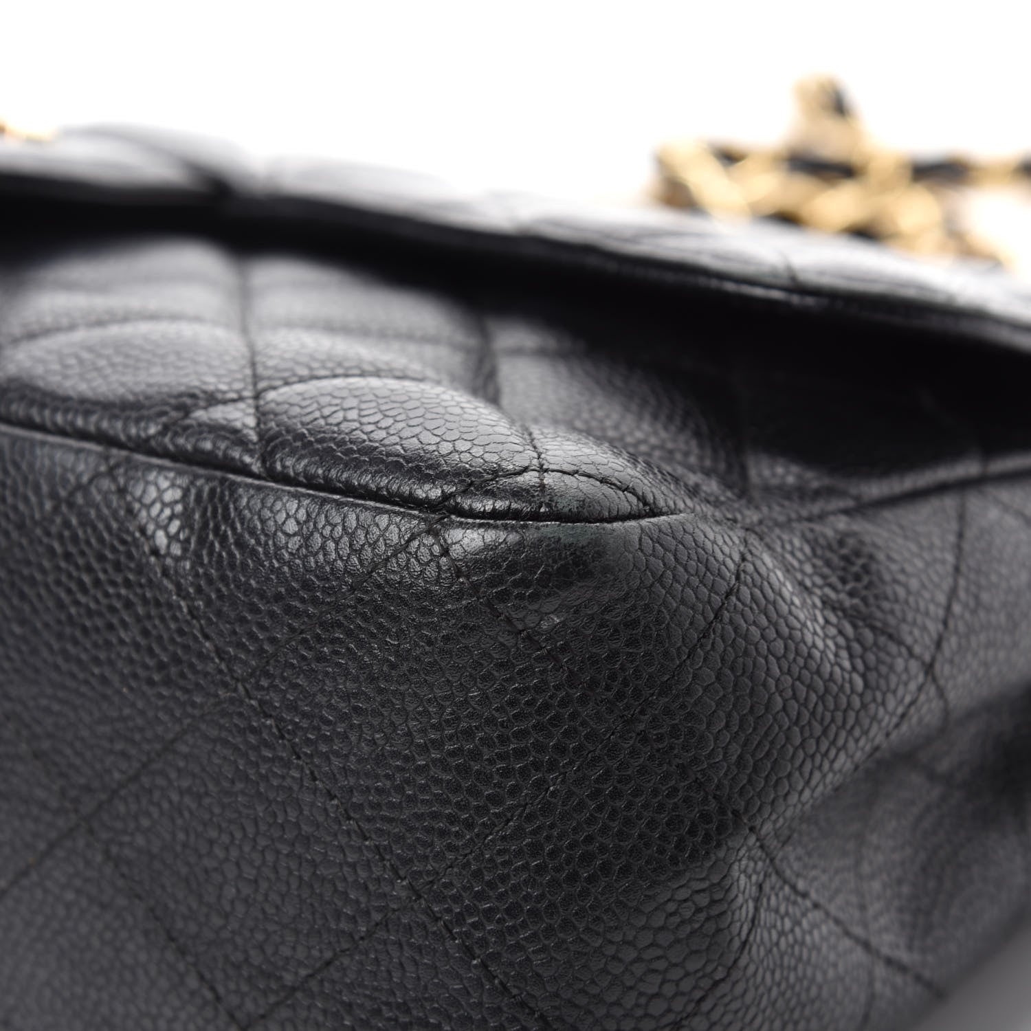 Chanel Caviar Quilted Jumbo Single Flap Black 9 of 14