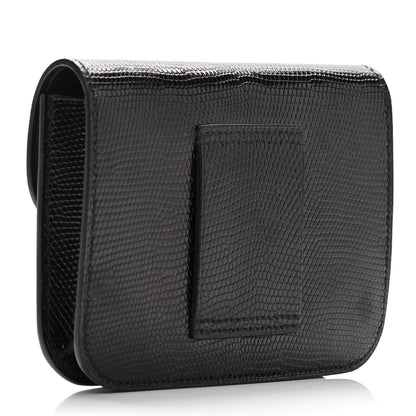 Hermes Lizard Constance Slim Wallet Black 4 of 11
