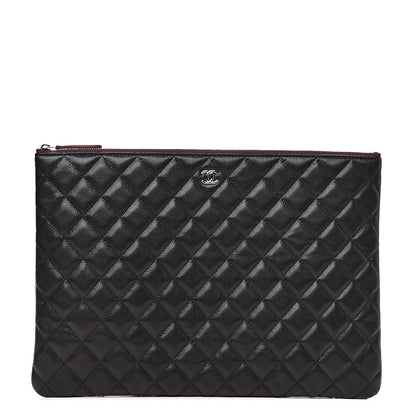 Chanel Caviar Quilted Large Cosmetic Case Black 1 of 8