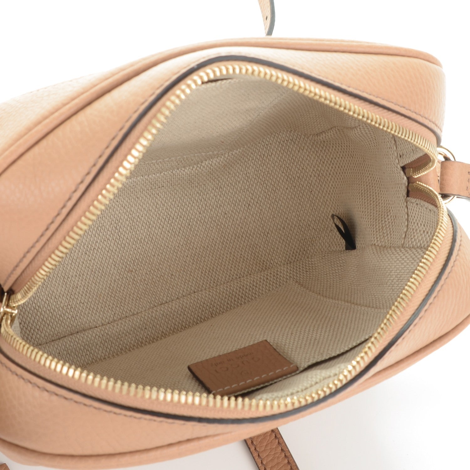 Gucci Pebbled Calfskin Small Soho Disco Bag Camelia 5 of 7
