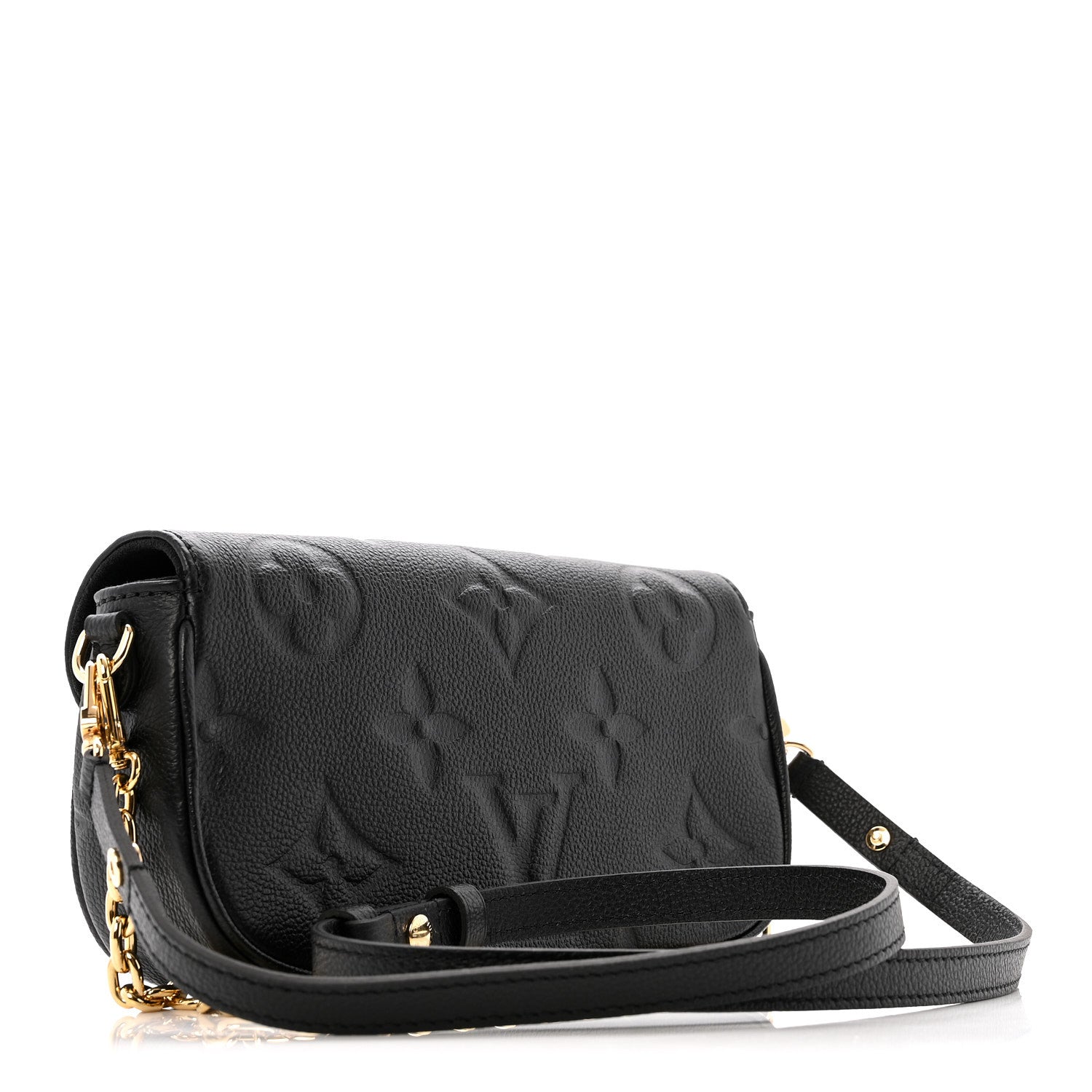 Louis Vuitton Empreinte Monogram Giant Ivy Wallet On Chain Black 3 of 13