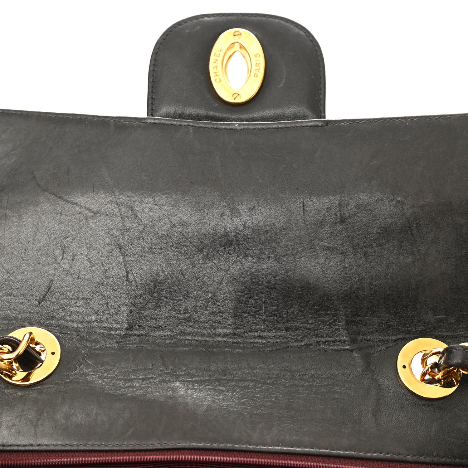 Chanel Lambskin Quilted Jumbo Single Flap Black 16 of 16