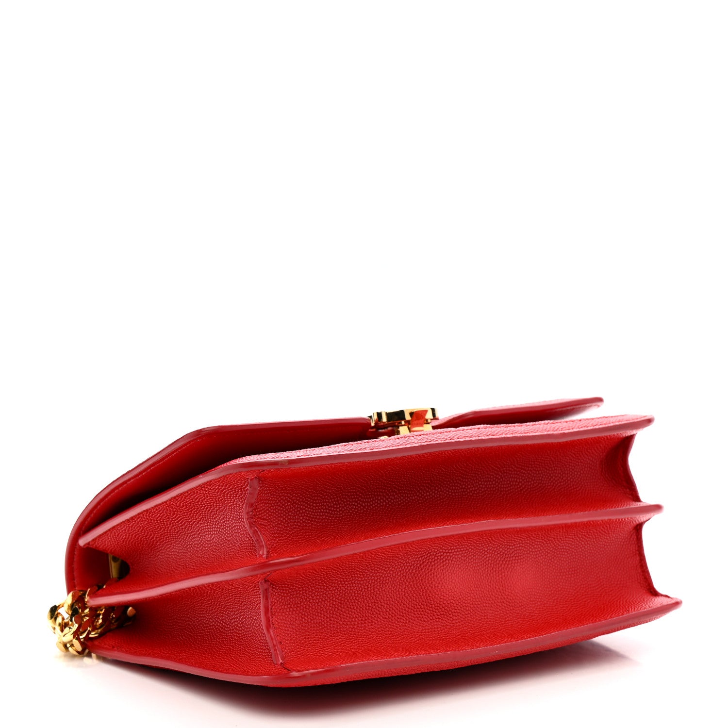 Burberry Grainy Calfskin Monogram Embossed Small TB Chain Bag Bright Red 4 of 10