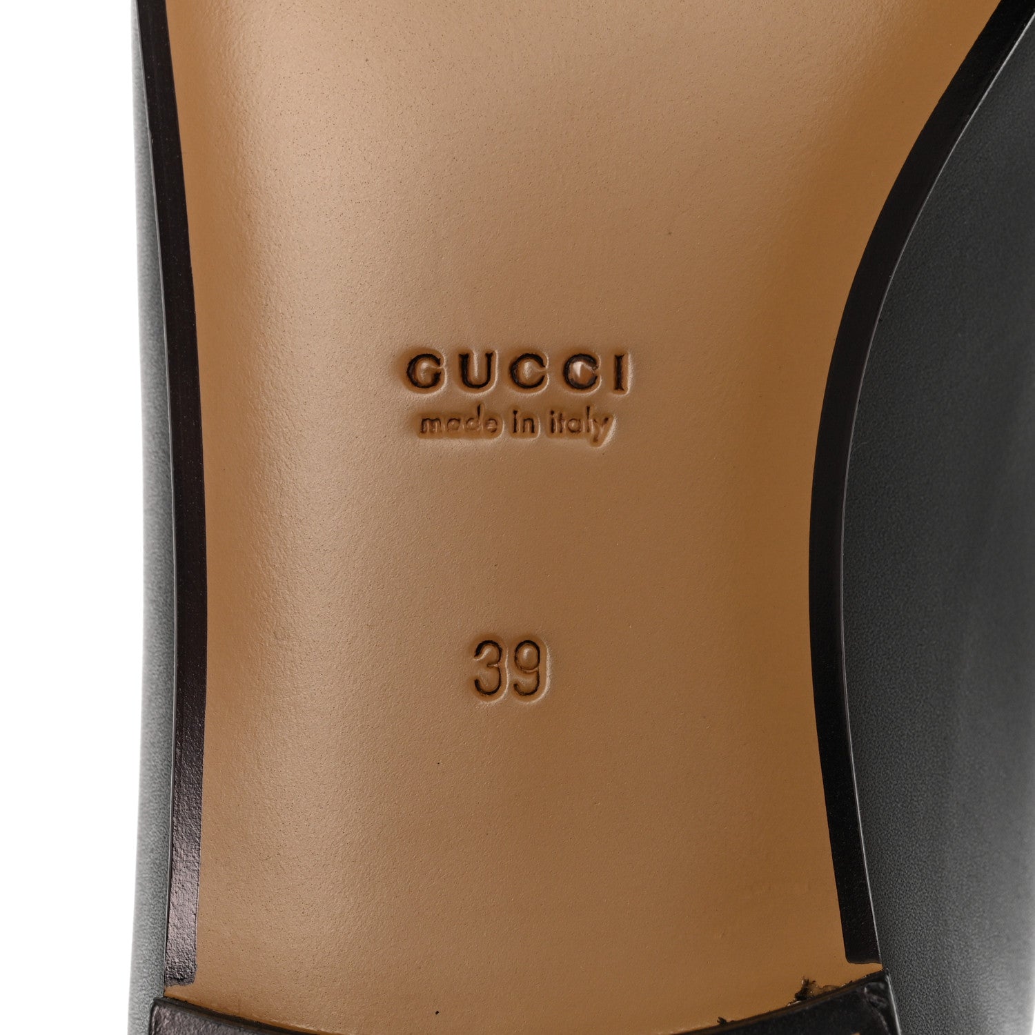 Gucci Calfskin Womens Jordaan Loafers 39 Black 8 of 9