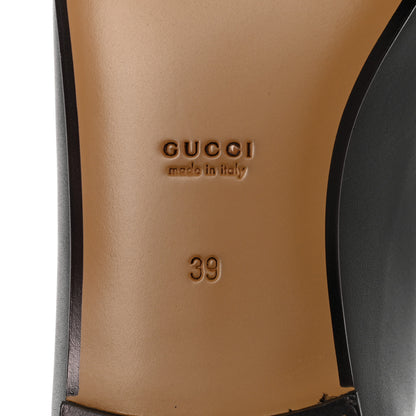 Gucci Calfskin Womens Jordaan Loafers 39 Black 8 of 9