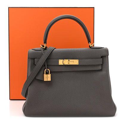 Hermes Togo Kelly Retourne 28 Etain 16 of 16