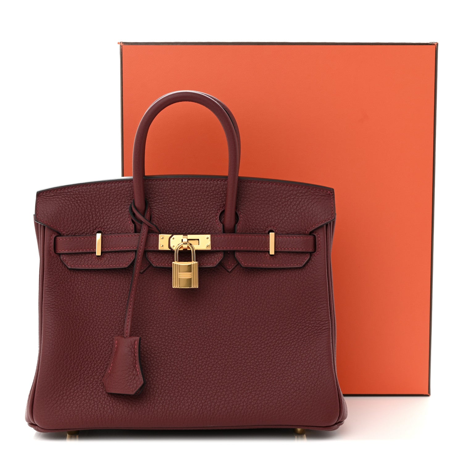 Hermes Togo Birkin 25 Rouge H 11 of 11