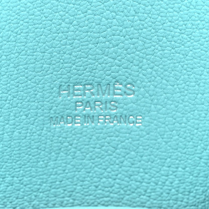 Hermes Taurillon Clemence Jypsiere 34 Bleu Atoll 6 of 14