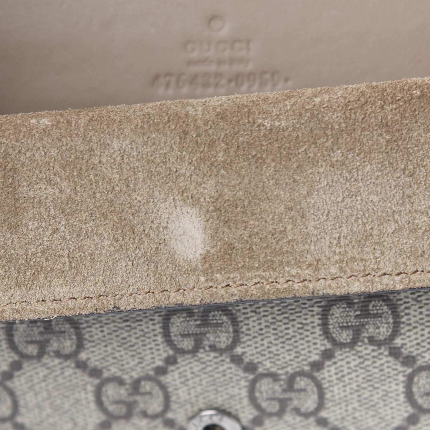 Gucci GG Supreme Monogram Super Mini Dionysus Shoulder Bag Taupe 7 of 11