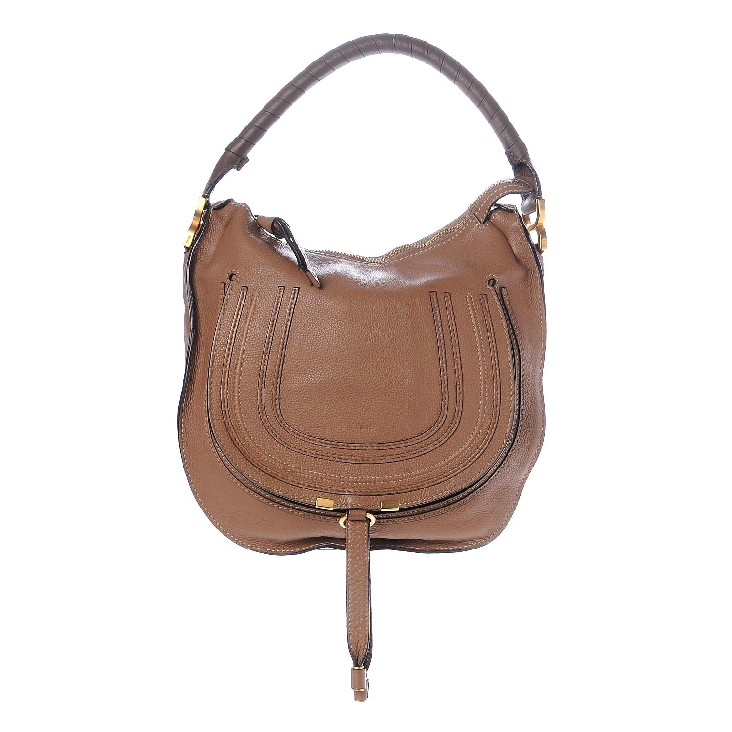 Chloe Calfskin Medium Marcie Hobo Nut 1 of 7