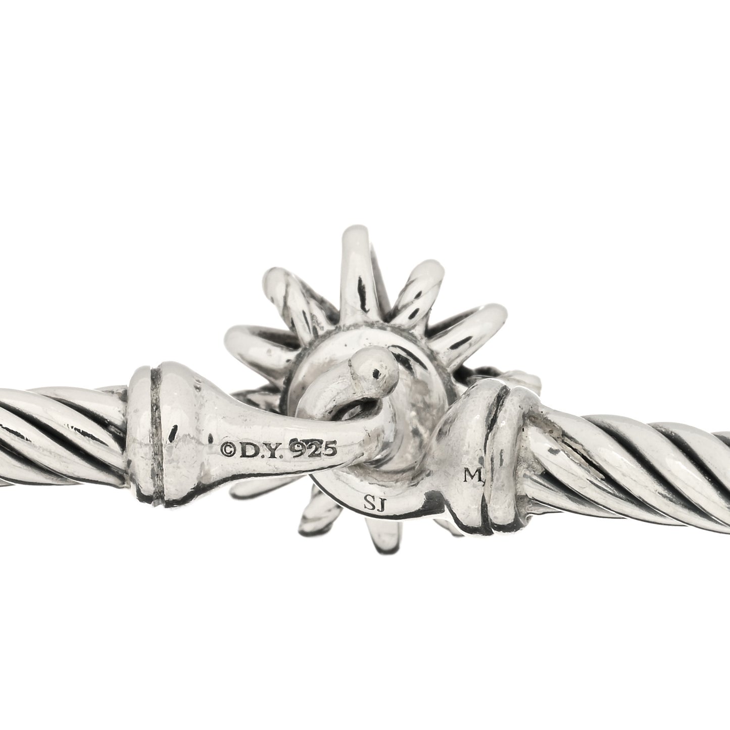Sterling Silver Diamond Starburst Bracelet