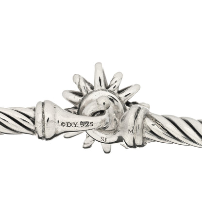 David Yurman Sterling Silver Diamond Starburst Bracelet 3 of 3