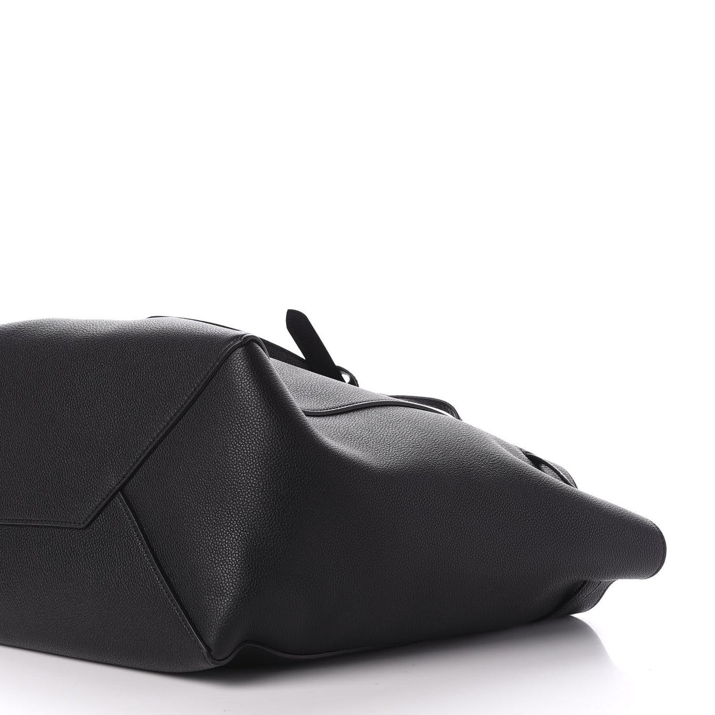 Soft Grained Calfskin Small Belt Cabas Phantom Black