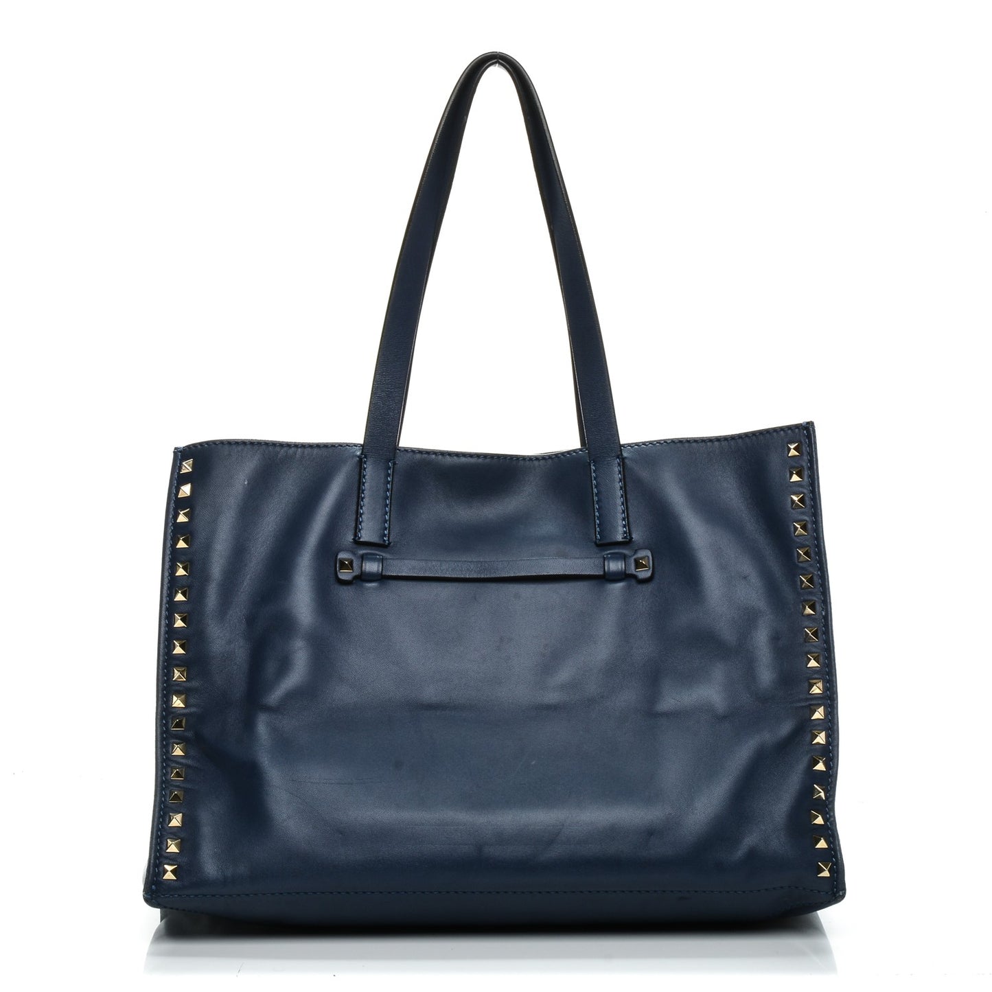 Nappa Medium Rockstud Soft Tote Indigo