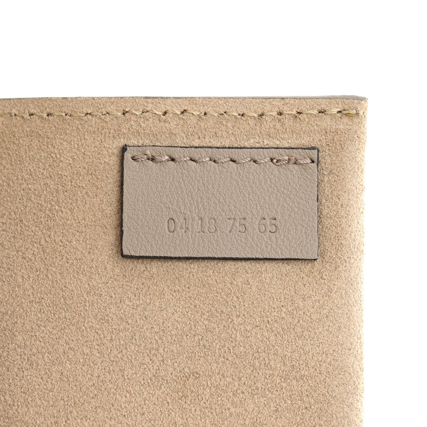 Suede Calfskin Small Faye Shoulder Bag Motty Grey
