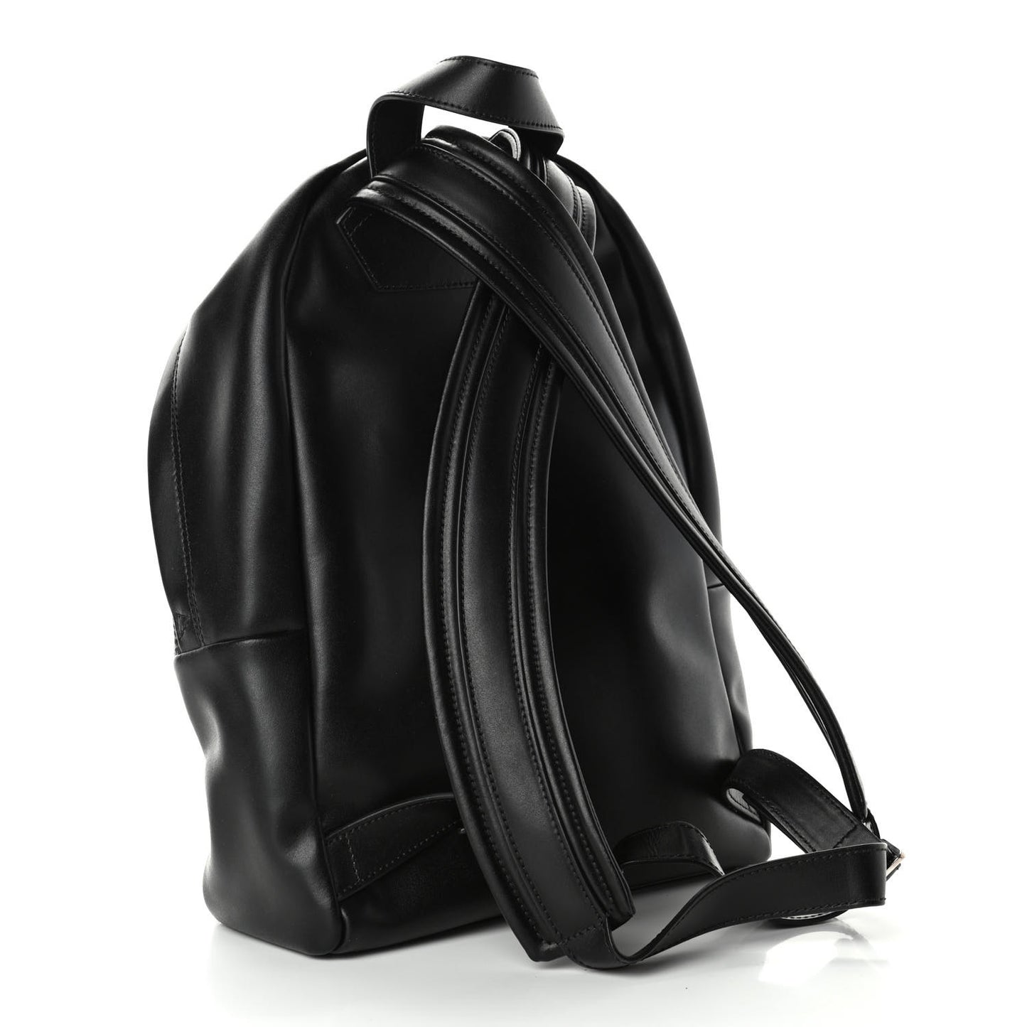 Calfskin Star Mini Backpack Black Red