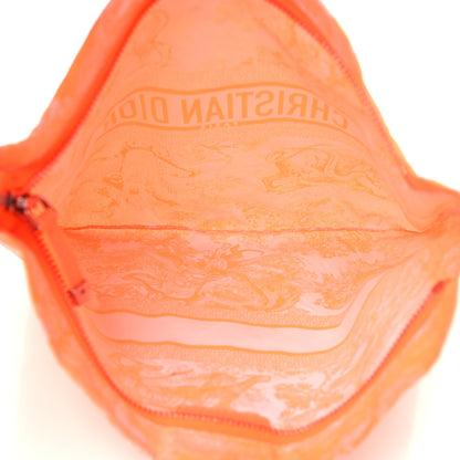 Christian Dior CHRISTIAN DIOR Embroidered Toile De Jouy Diortravel Zipped Pouch Orange 5 of 11