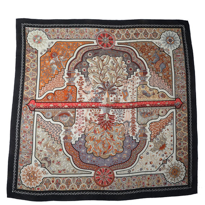 Hermes Cashmere Silk Aux Portes Du Palais Shawl 140 2 of 6