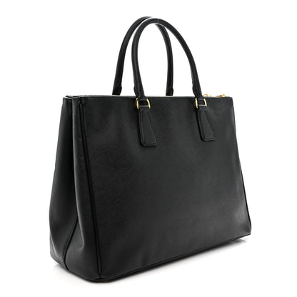 Prada Saffiano Large Galleria Double Zip Tote Black 3 of 14