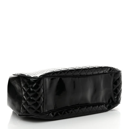 Chanel Glazed Calfskin Quilted Mademoiselle Large Frame Bag Black 4 of 14