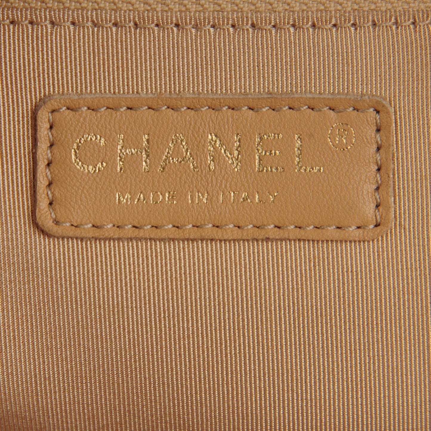 Calfskin Quilted Large CC Crown Tote Beige