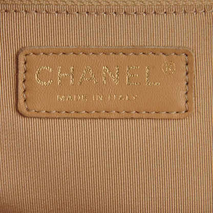 Chanel Calfskin Quilted Large CC Crown Tote Beige 6 of 8