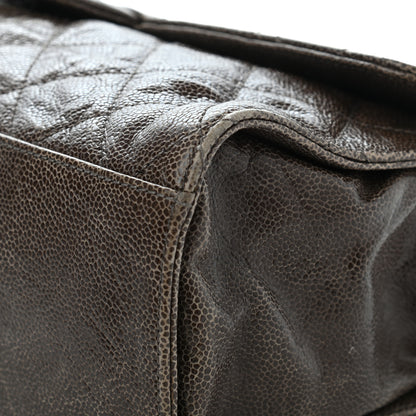 Chanel Crumpled Grained Calfskin Jumbo CC Crave Flap Beige 8 of 21
