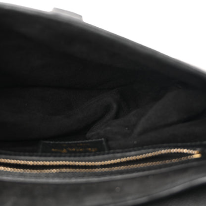 Christian Dior Grained Calfskin Saddle Bag Black 5 of 10