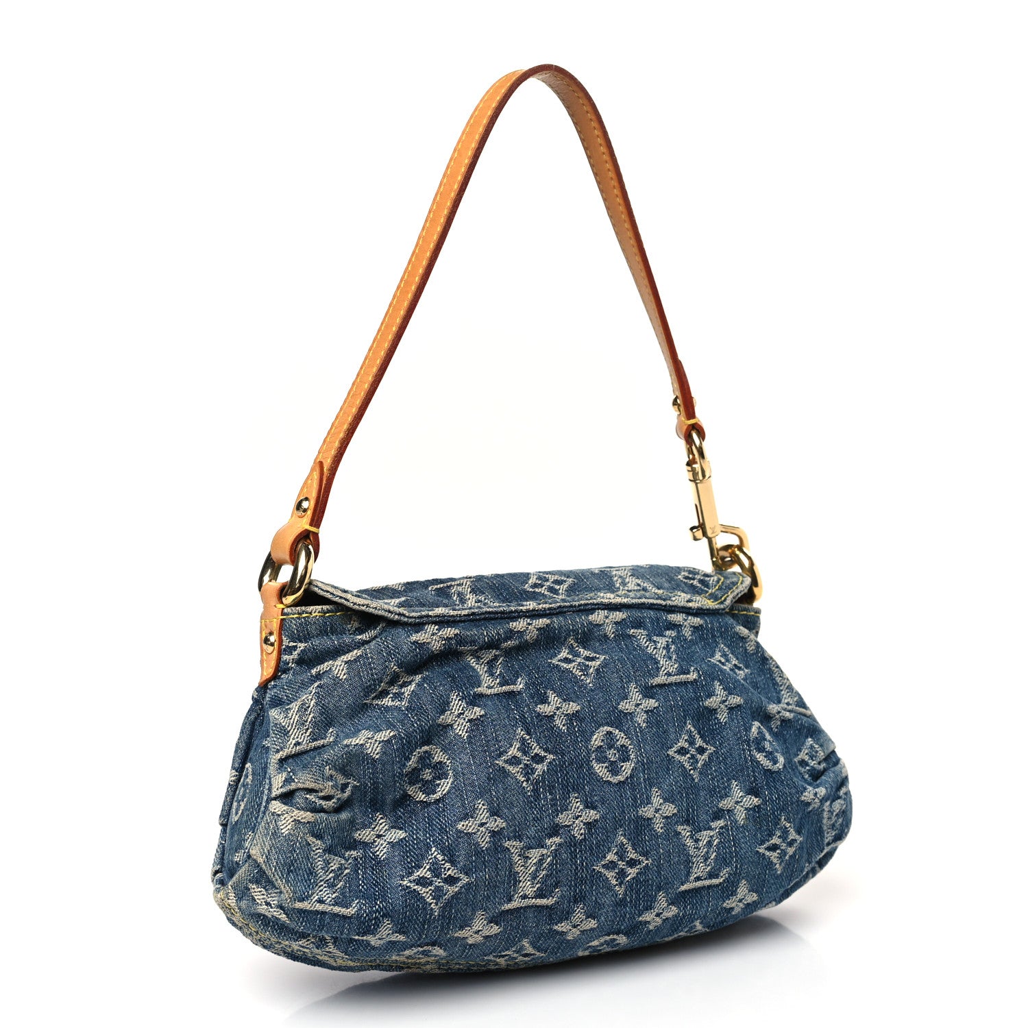 Louis Vuitton Monogram Denim Mini Pleaty Blue 3 of 8