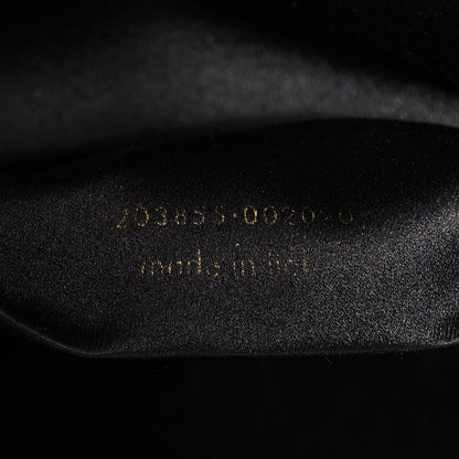 Saint Laurent Textured Patent Monogram Large Belle De Jour Clutch Black 8 of 8