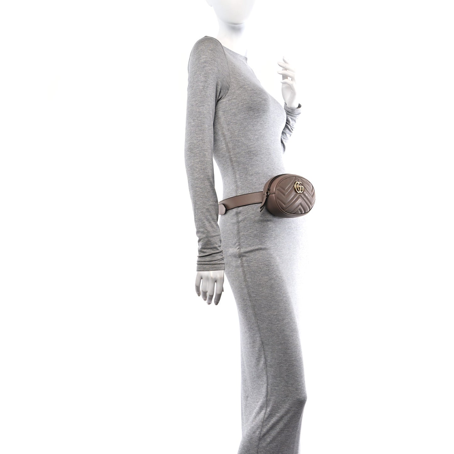 Calfskin Matelasse GG Marmont Belt Bag 95 38 Porcelain Rose