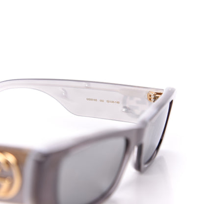 Gucci Acetate Rectangular GG0516S Sunglasses Grey Gold 5 of 8