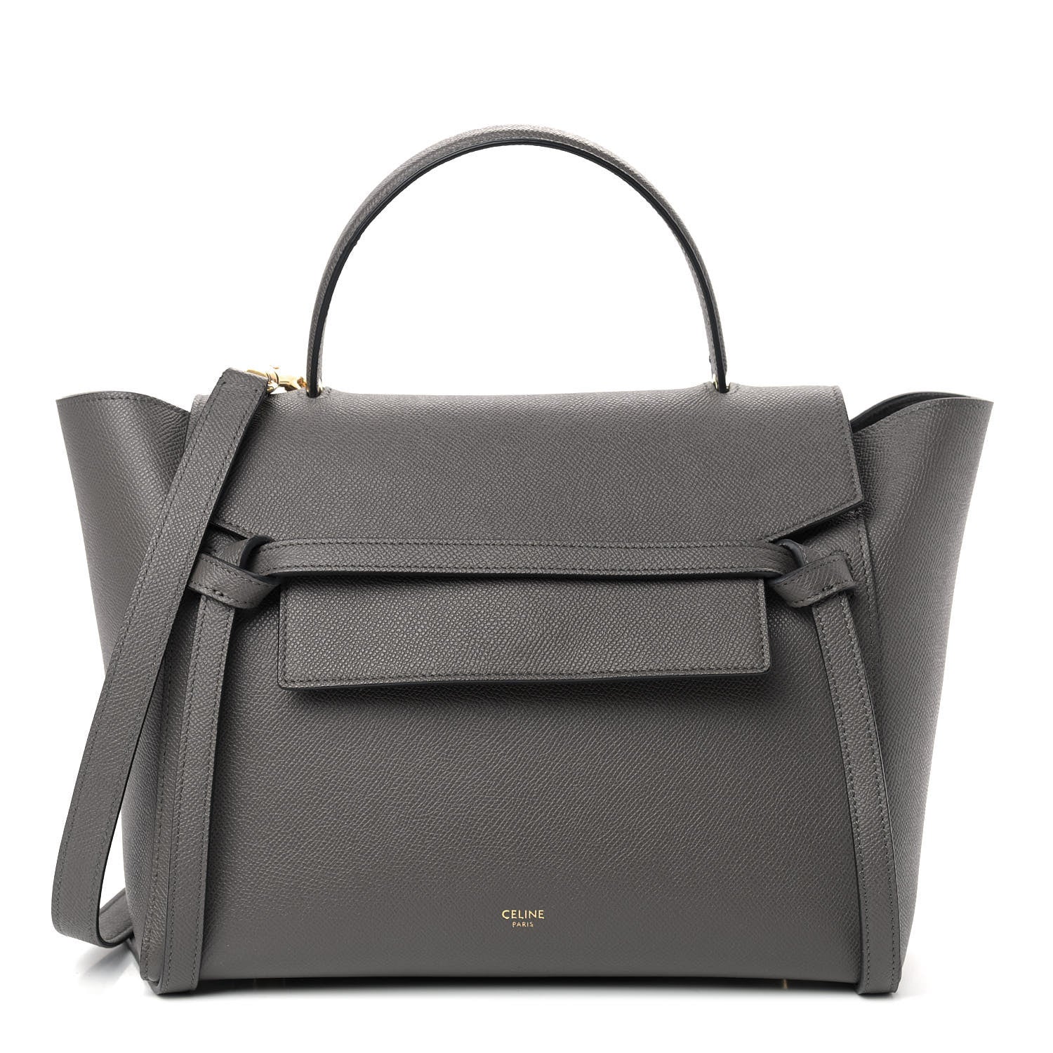 Celine Grained Calfskin Mini Belt Bag Grey 1 of 8