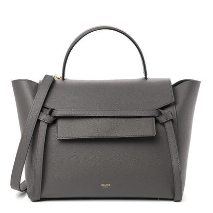 Celine Grained Calfskin Mini Belt Bag Grey 1 of 8