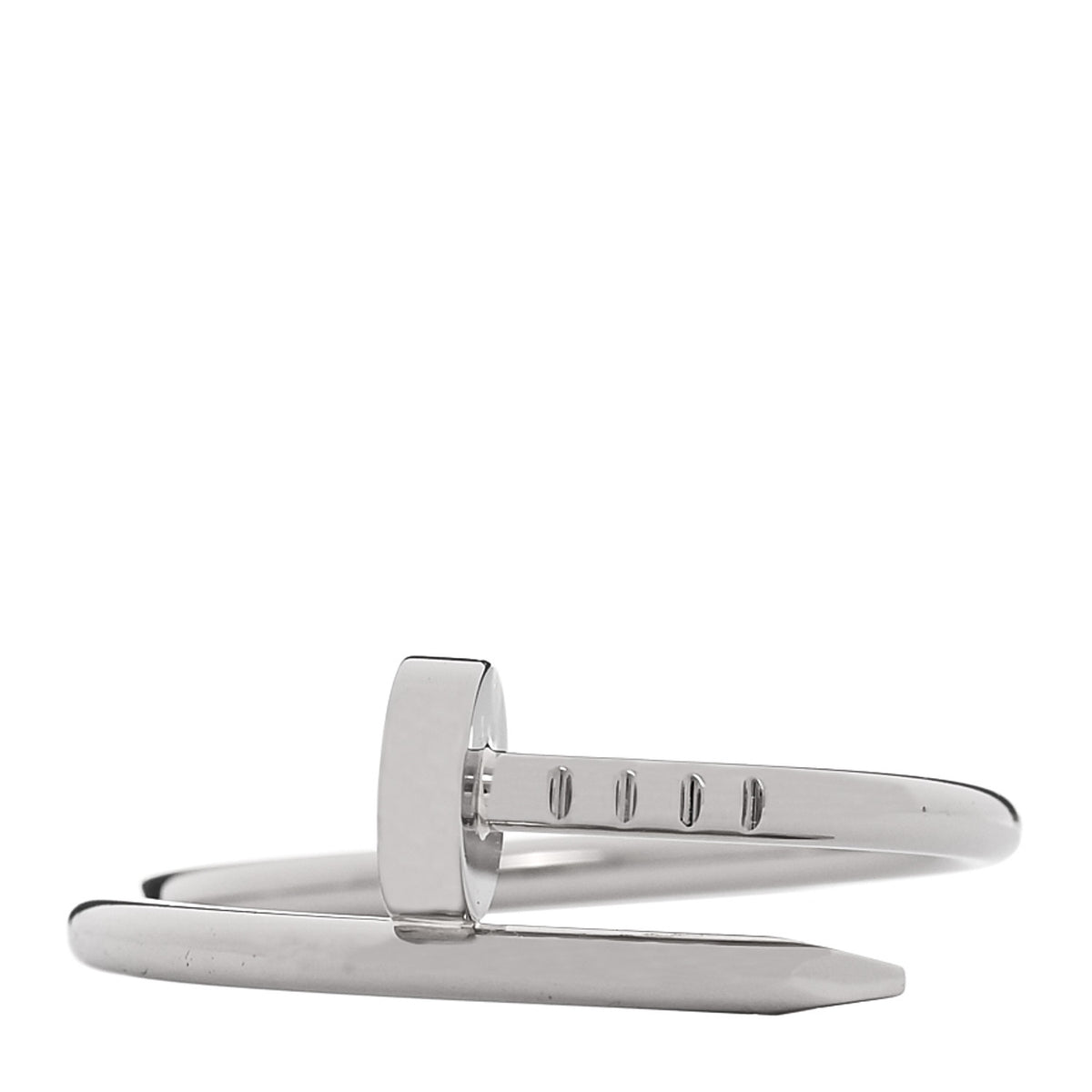18K White Gold Small Juste Un Clou Ring 56 7.5