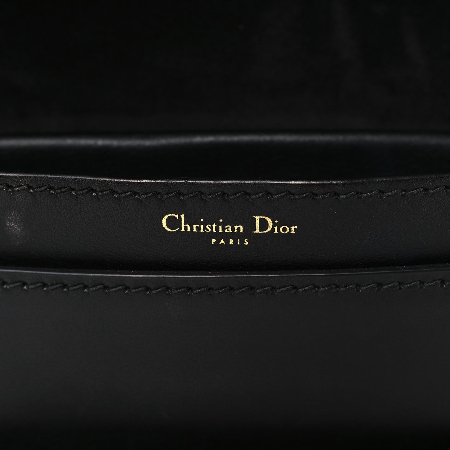 Calfskin J'Adior Chain Flap Bag Black