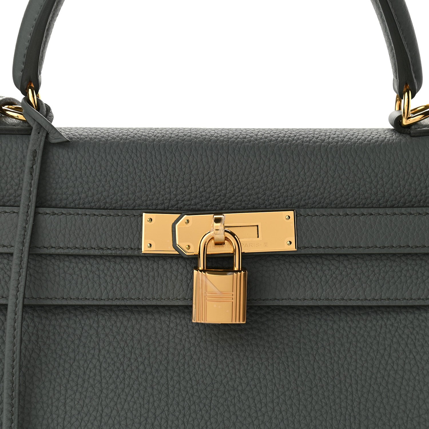 Hermes Togo Kelly Retourne 28 Vert Amande 9 of 10