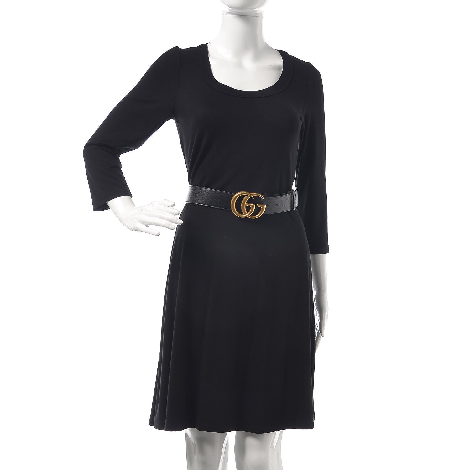 Gucci Textured Calfskin Double G 40mm Belt 100 40 Black 2 of 6