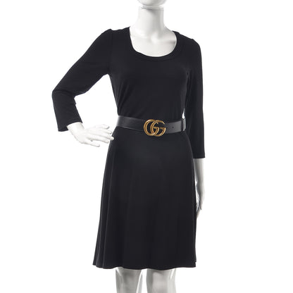 Gucci Textured Calfskin Double G 40mm Belt 100 40 Black 2 of 6