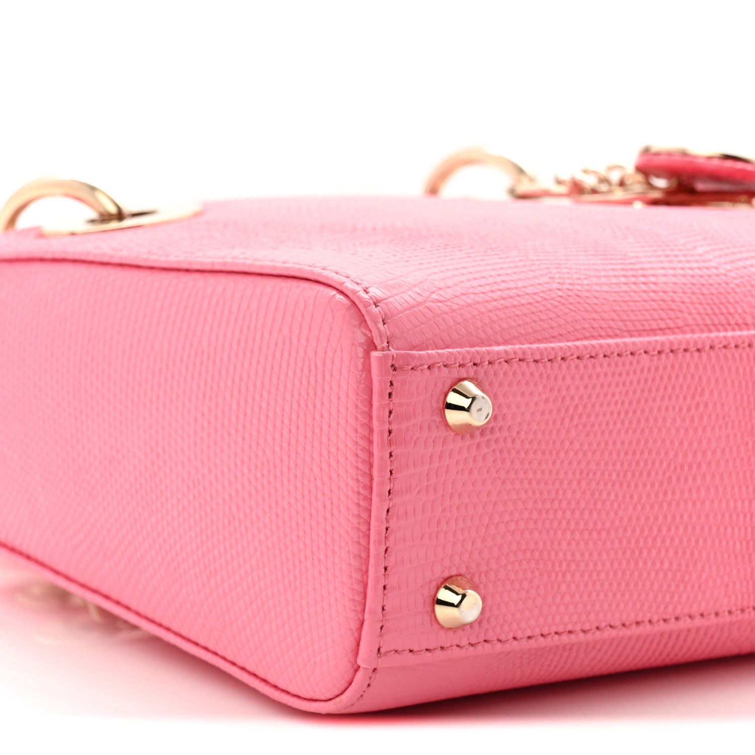 Christian Dior Lizard Mini Lady Dior Pink 8 of 9