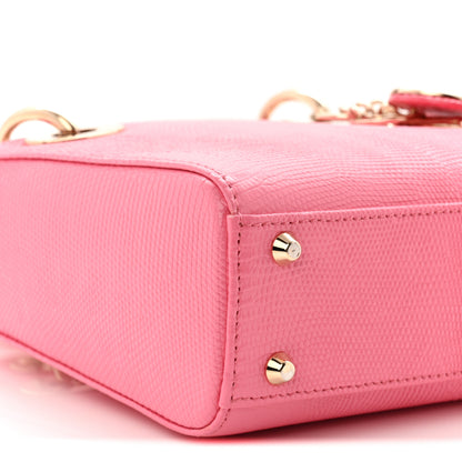 Christian Dior Lizard Mini Lady Dior Pink 8 of 9
