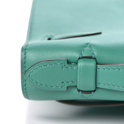 Hermes Swift Kelly Pochette Clutch Vert Vertigo 25 of 29