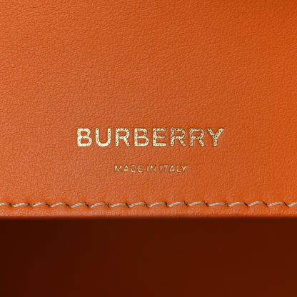 Burberry Cotton Canvas Small Logo Cube Bag Natural Tan 5 of 12