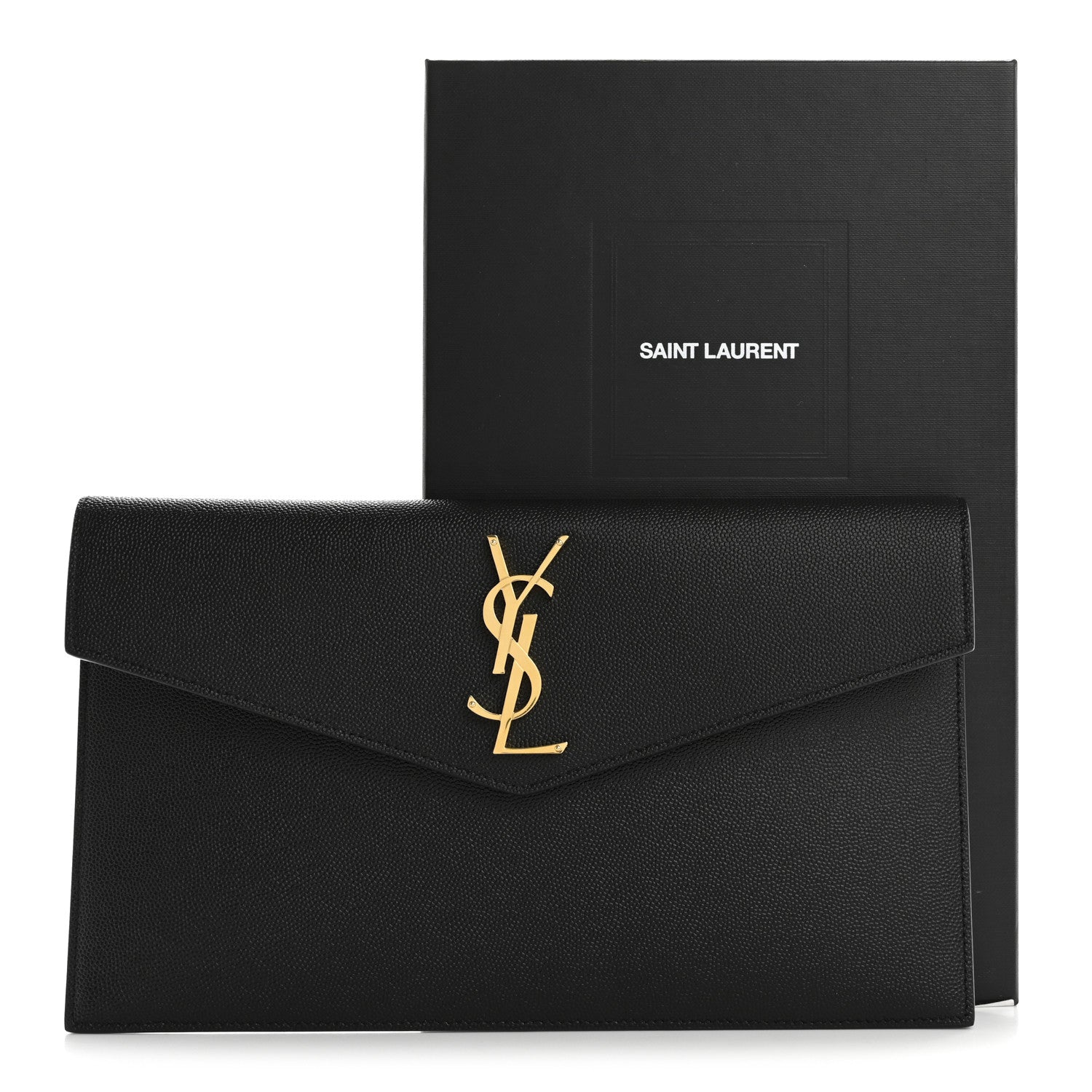 Saint Laurent Grain De Poudre Uptown Pouch Black 8 of 8