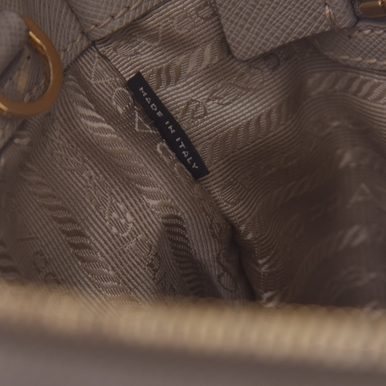 Prada Saffiano Medium Galleria Double Zip Tote Pomice 8 of 15