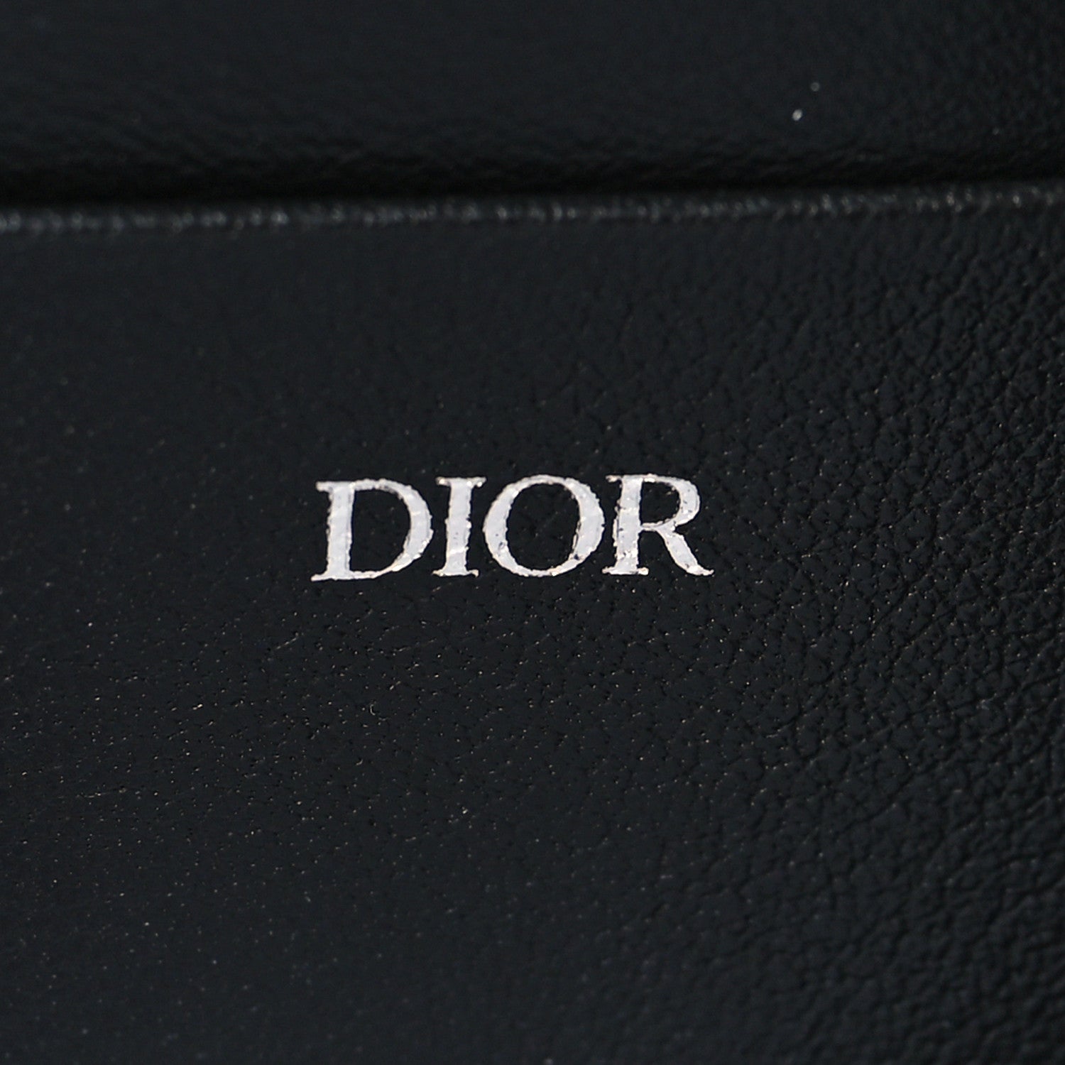 Christian Dior X SHAWN STUSSY Grained Calfskin Ox Head Crossbody Double Zip Crossbody Pouch Navy Blue 7 of 12