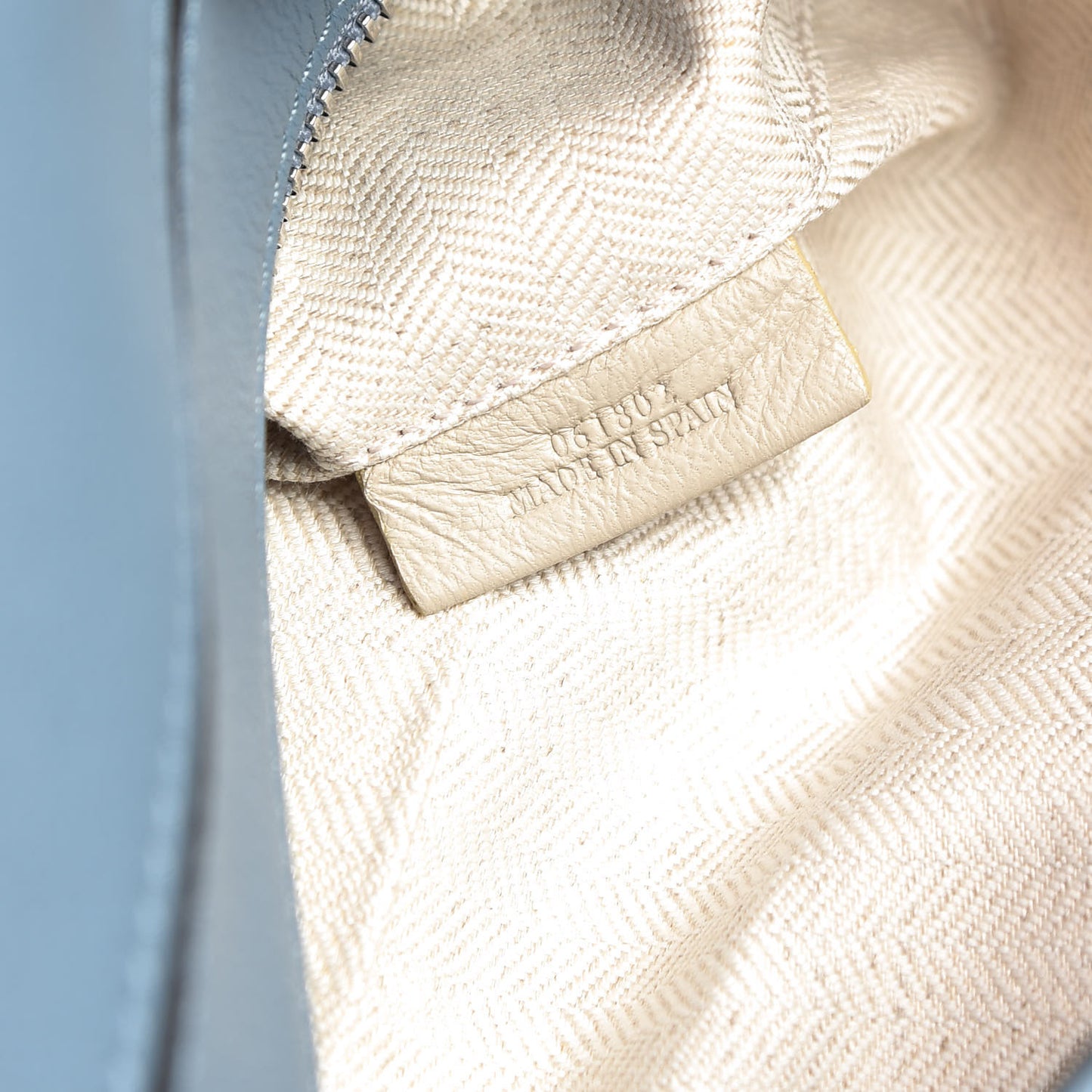 Calfskin Medium Puzzle Bag Stone Blue