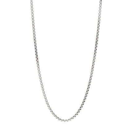 David Yurman Sterling Silver 14K Yellow Gold 2.7mm Box Chain Necklace 32" 1 of 3