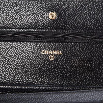 Chanel Caviar Quilted Wallet On Chain WOC Black 6 of 12