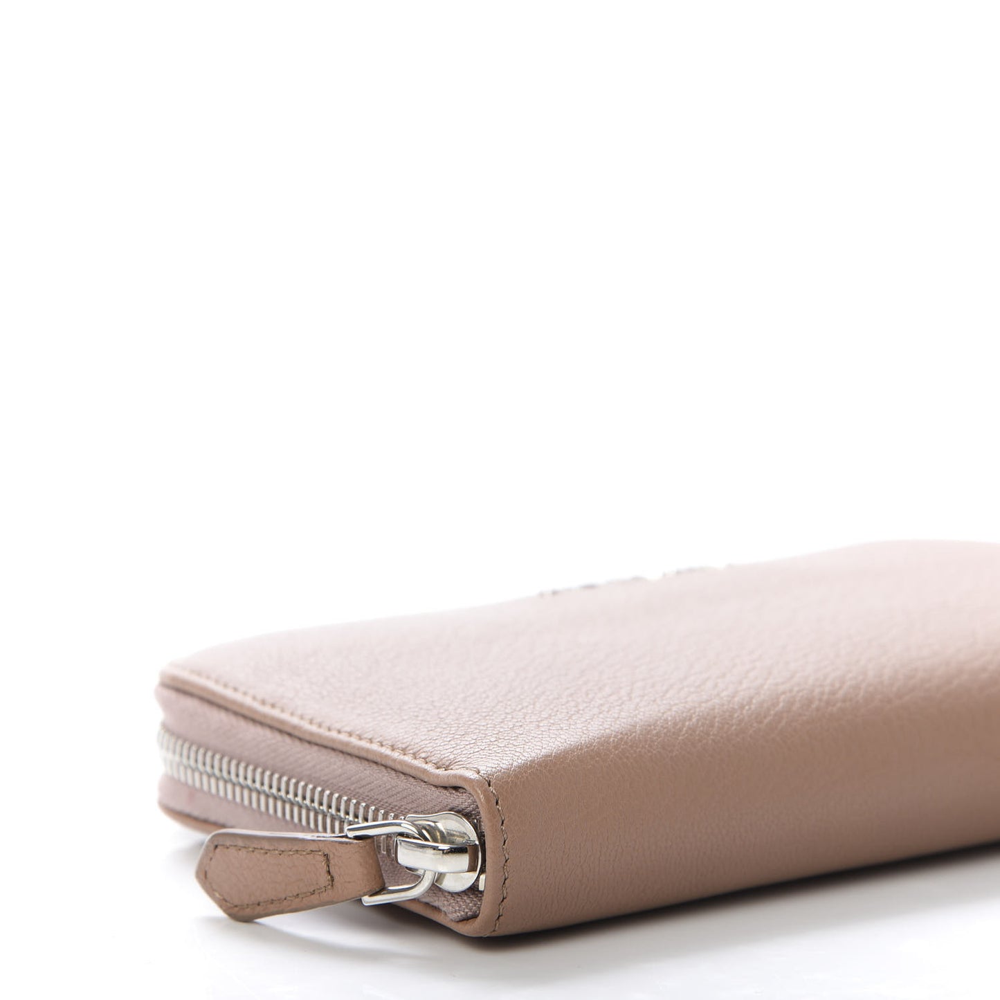 Sugar Goatskin Pandora Zip Around Wallet Beige